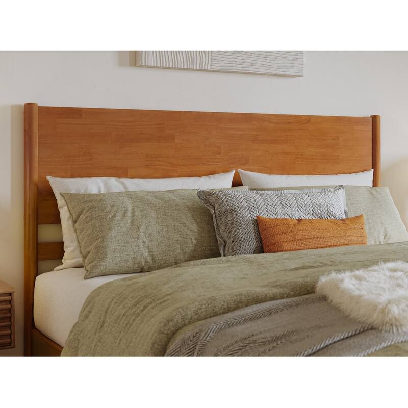 King Size Platform Bed - Solid Wood Low Profile Bed Frame - Victorian Style Bedroom Furniture