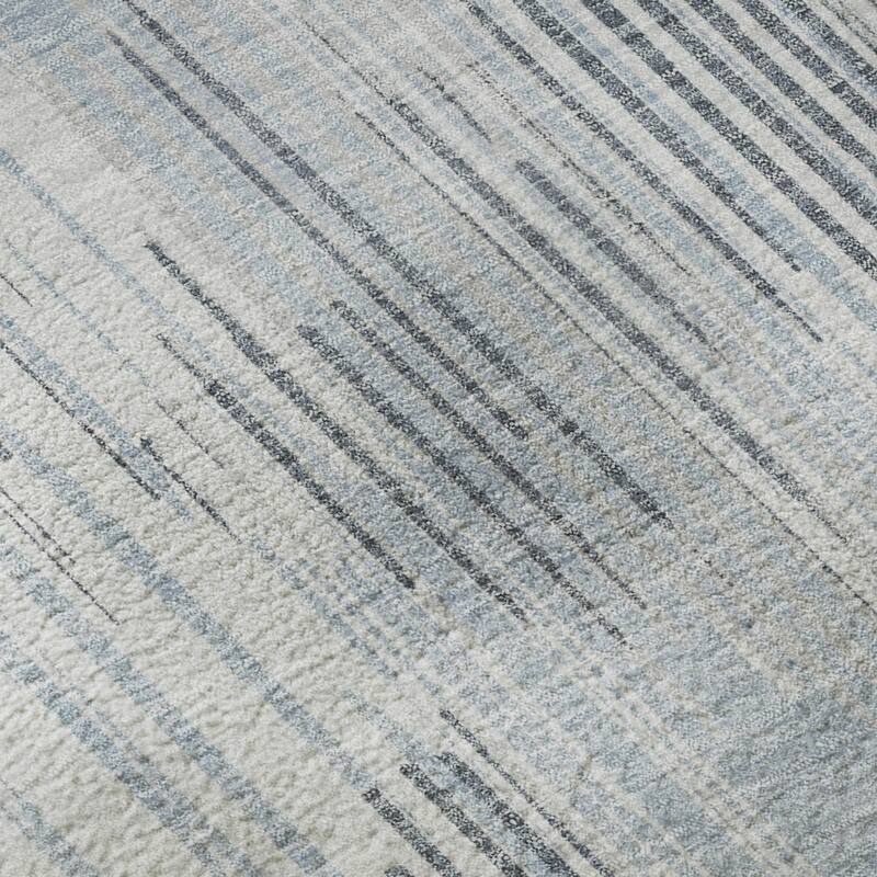 Premium Washable Super Soft Transitional Stripes Mayfield Rug