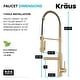 preview thumbnail 77 of 143, Kraus Artec 2-Function Commercial Pulldown Pot Filler Kitchen Faucet