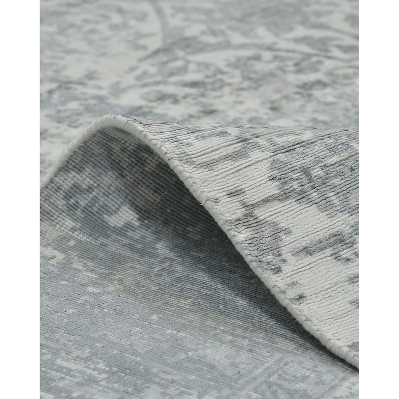 Overton Handmade Modern Contemporary Floral Area Rug
