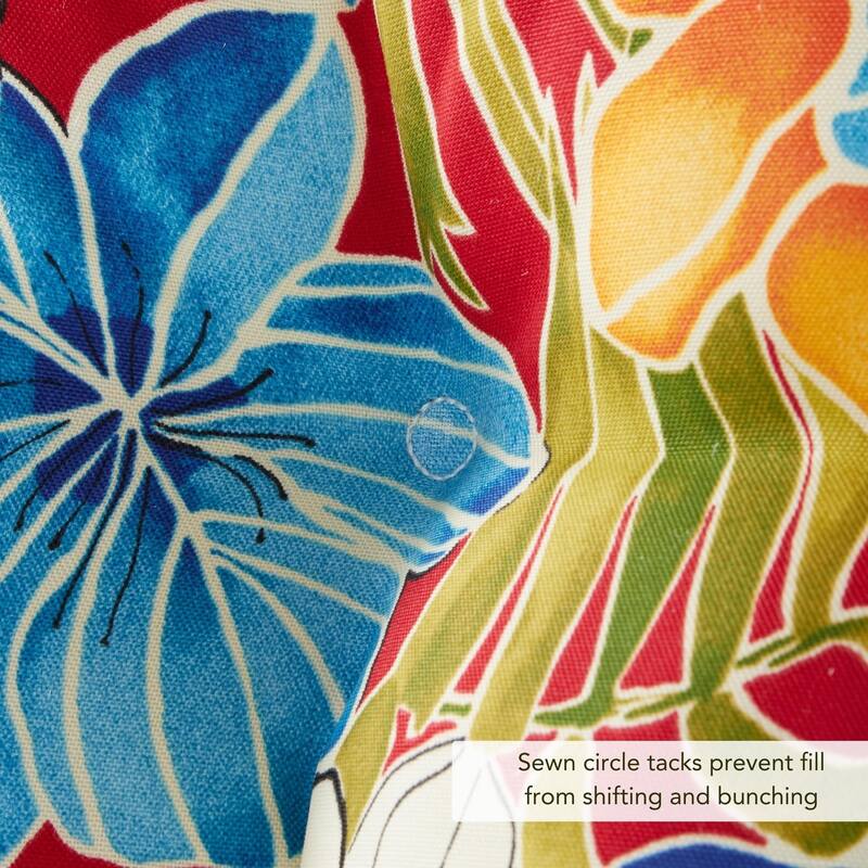 Aloha Floral Outdoor Bench Cushion (Cushion Only)