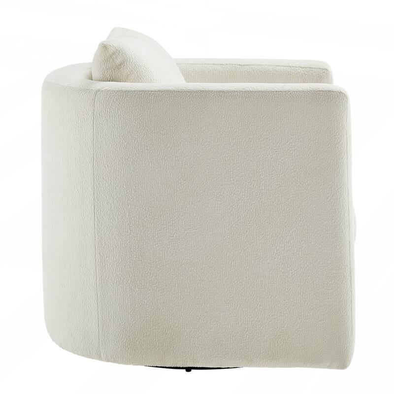 Performance Fabric Swivel Barrel Chair
