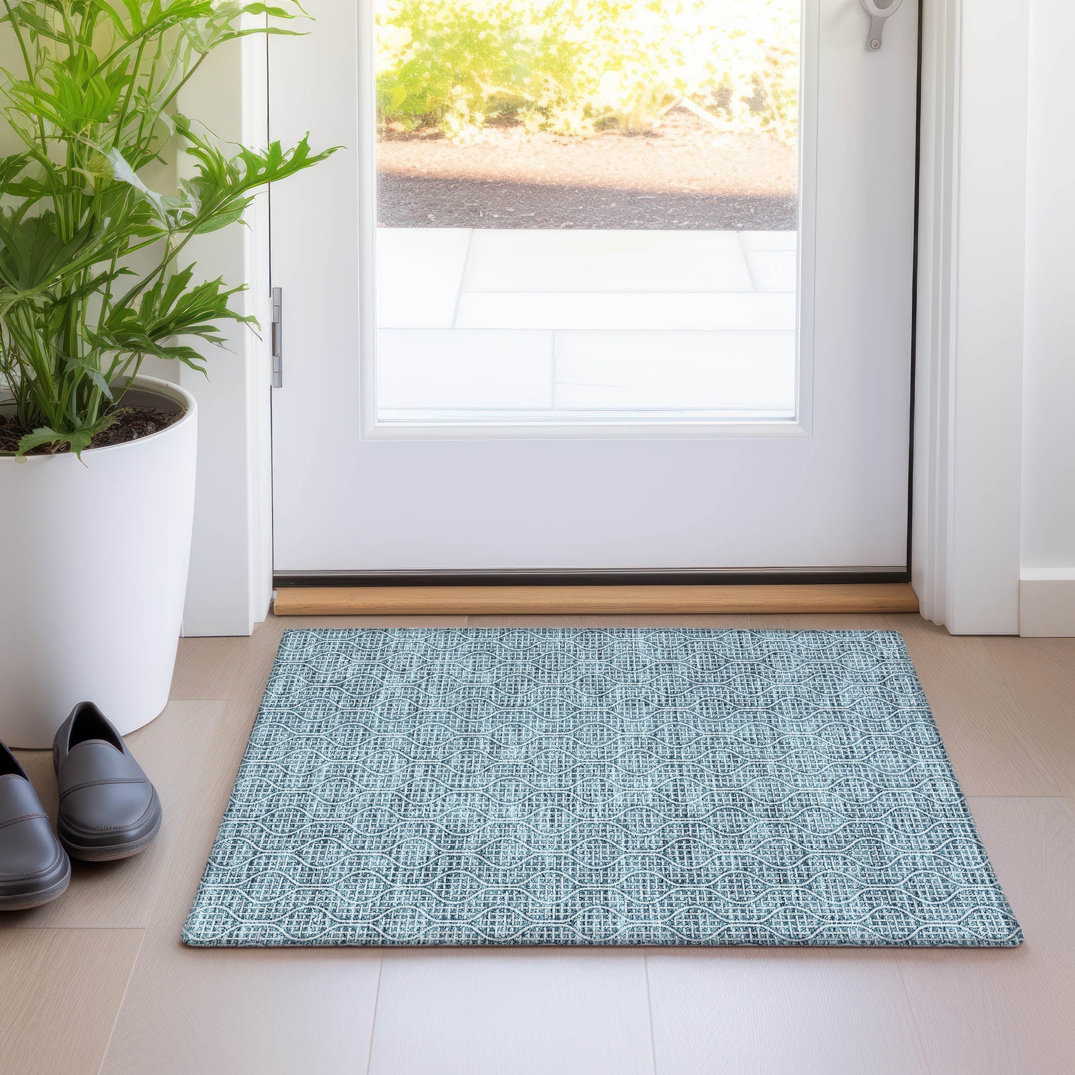 Premium Washable Super Soft Modern Teardrop Mayfield Rug