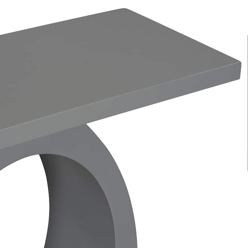 Console Table with Egg-Shaped Base