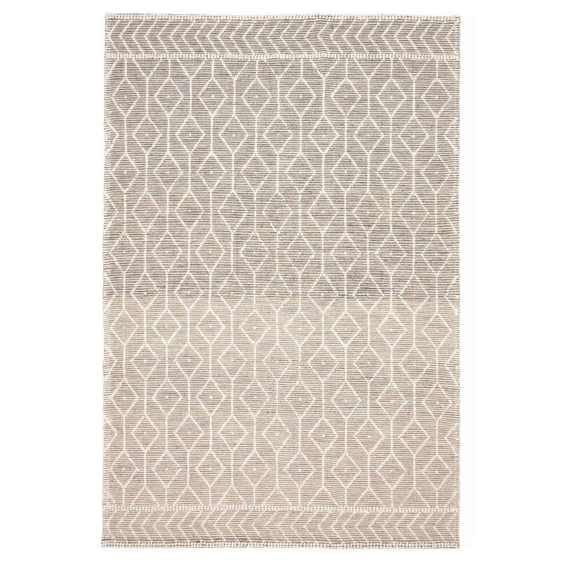 ECARPETGALLERY Braid weave Sienna Brown Wool Rug - 6'0 x 9'2 - Brown - 6'0 x 9'2