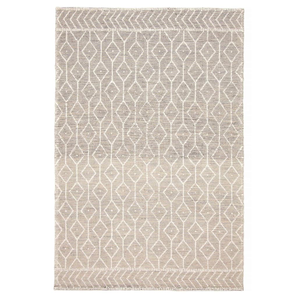 ECARPETGALLERY Braid weave Sienna Brown Wool Rug - 6'0 x 9'2