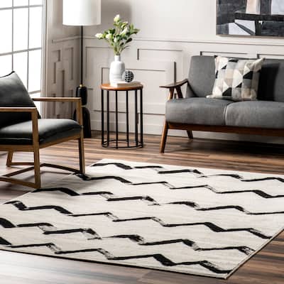 Nuloom Modern Chevrons Solid Area Rug
