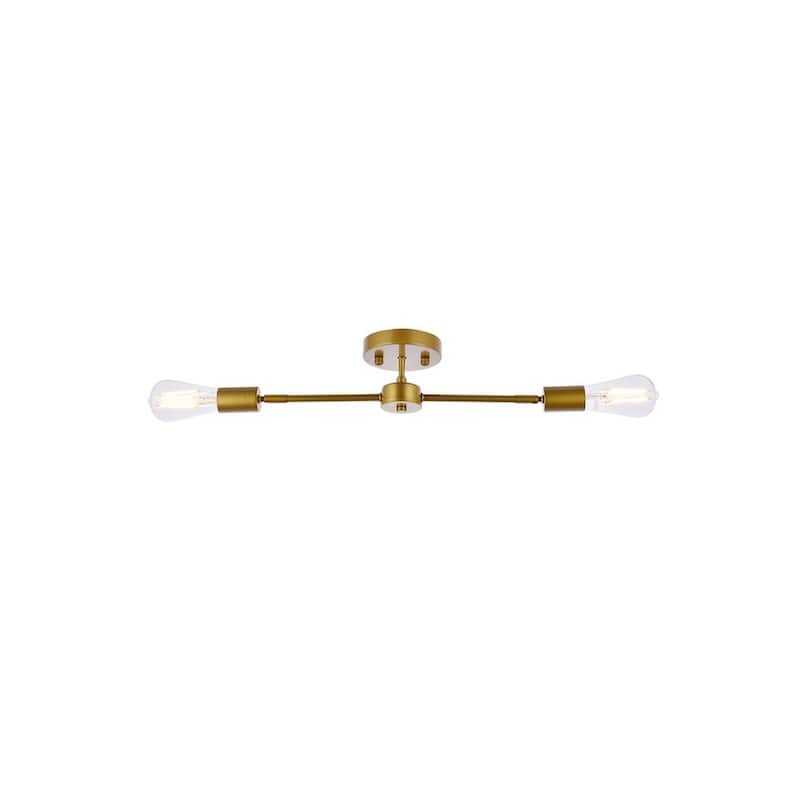Ezra 2 Light Flush Mount - 4.7 Inch