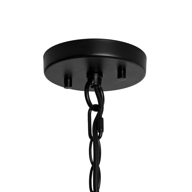 Modern 2-Tier Seeded Glass Globe Bubble Round Chandelier 27in Width