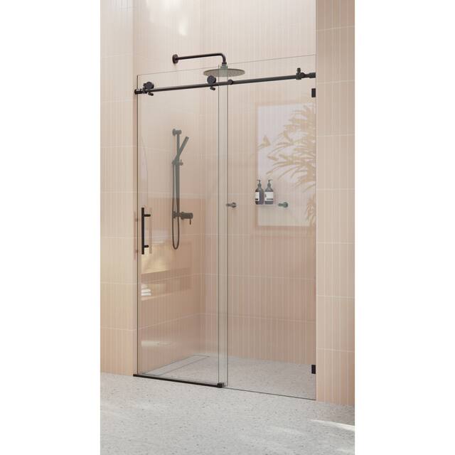 Glass Warehouse 44 in. - 48 in. x 78 in. Frameless Sliding Shower Door