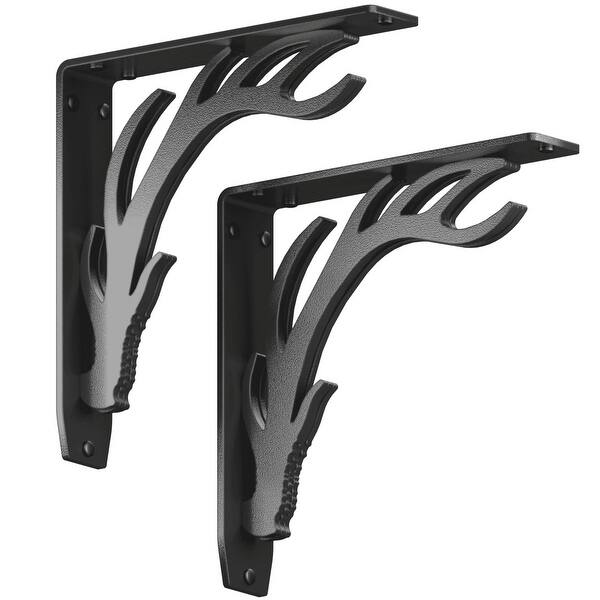 STARBY Elk Lodge Heavy Duty Shelf Bracket Kit (Set of 2) Bed Bath