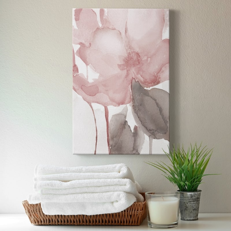 Blush Bloom II Premium Gallery Wrapped Canvas - Ready to Hang