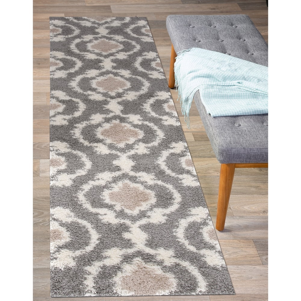 Porch & Den Touro Trellis Shag Area Rug