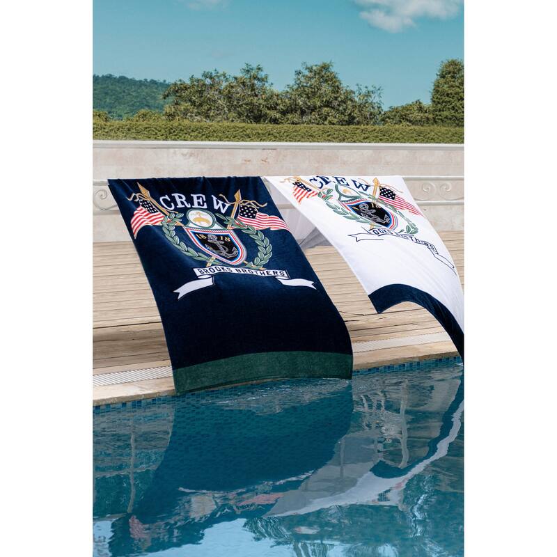 Brooks Brothers Logo Crest Beach Towels