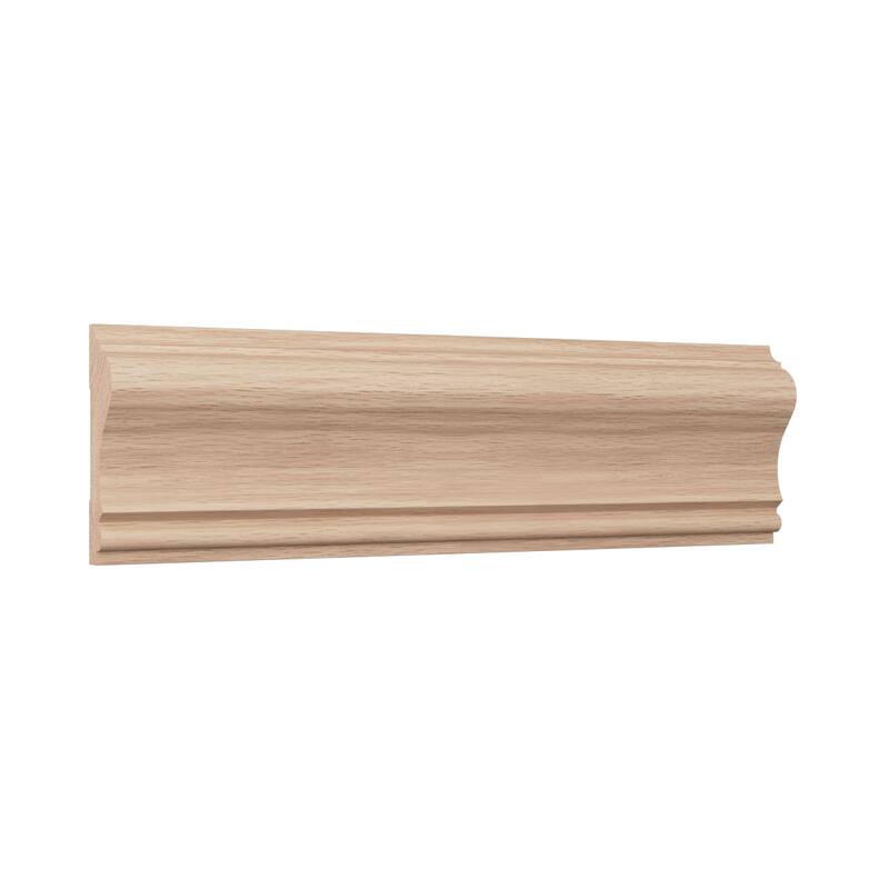 WM390 11/16-in D x 2-5/8-in W x 96-in L Americraft Solid Hardwood Stain Grade Chair Rail Moulding