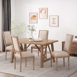 Regina Wood Upholstered Single Dining Chair by Christopher Knight Home