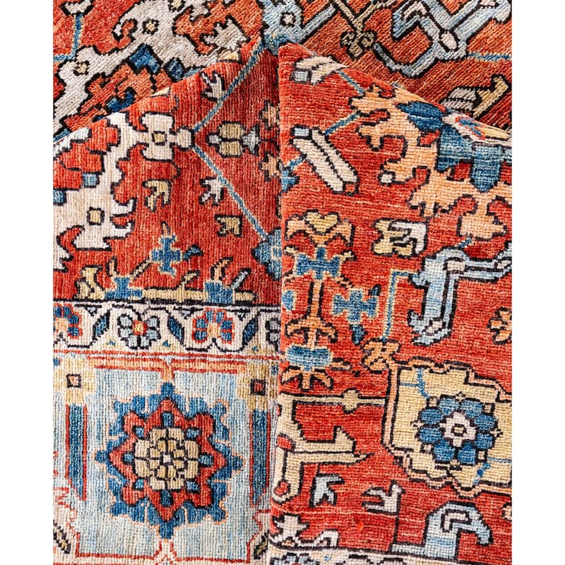 Serapi One-of-a-Kind Hand-Knotted Area Rug - Orange - 8' 3" x 10' 0"