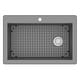 preview thumbnail 61 of 86, Karran Drop-In Quartz 33 in. 1-Hole Single Bowl Kitchen Sink Kit