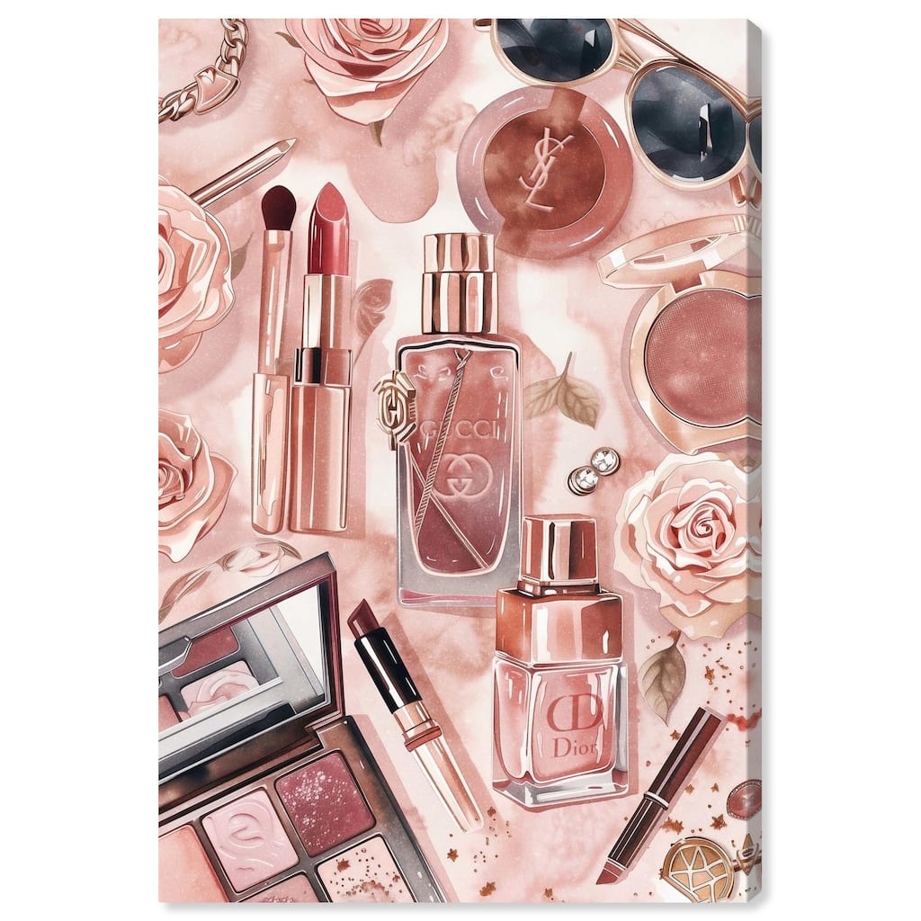 Glam Sparkle Lay Out Canvas by Art Remedy, Gallery Wrapped