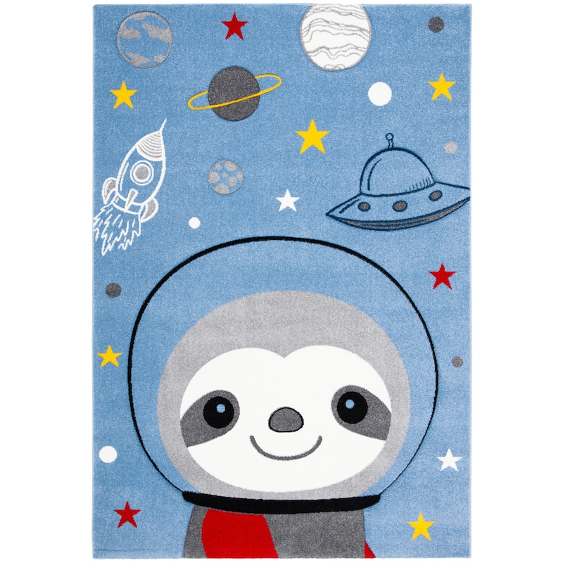 SAFAVIEH Carousel Kids Tatieana Sloth Astronaut Rug