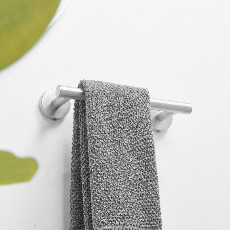 Wall Mounted Towel Bar Toilet Paper Holder - Brushed Nickel