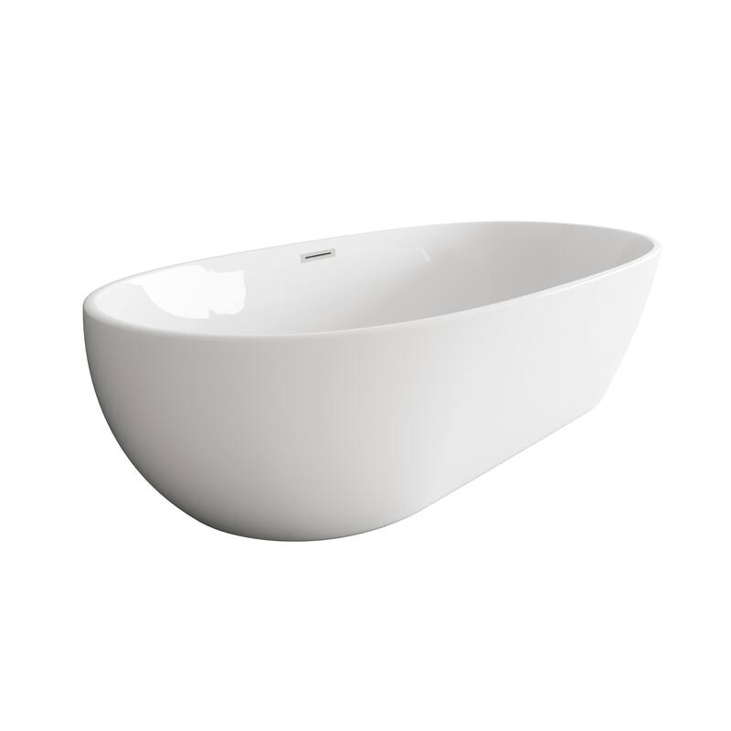 Adler Soaking Bathtub in Glossy White