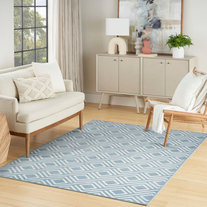 Nourison Casual Indoor only Geometric Area Rug