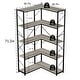 preview thumbnail 6 of 8, Futzca L-Shaped Corner Bookcase, 5-Tier Wood Bookshelf