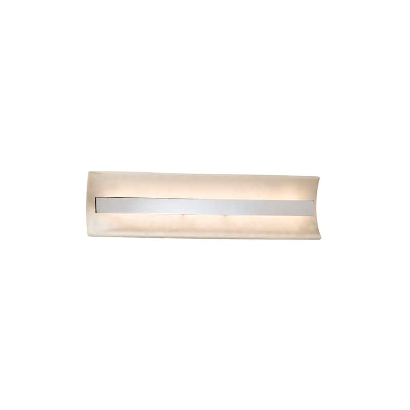 Justice Design Clouds Contour 21-inch Polished Chrome ADA LED Wall/ Bath bar - Polished Chrome