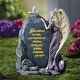 Precious Angel Lighted Memorial Stone - 12.200 x 9.200 x 6.900 - Bed ...