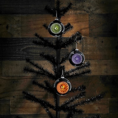 3" Glass Reflector Ball Ornament Box of 3