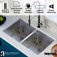 preview thumbnail 4 of 10, Karran 32" Undermount Double Equal Bowl Stainless Steel Sink Kit
