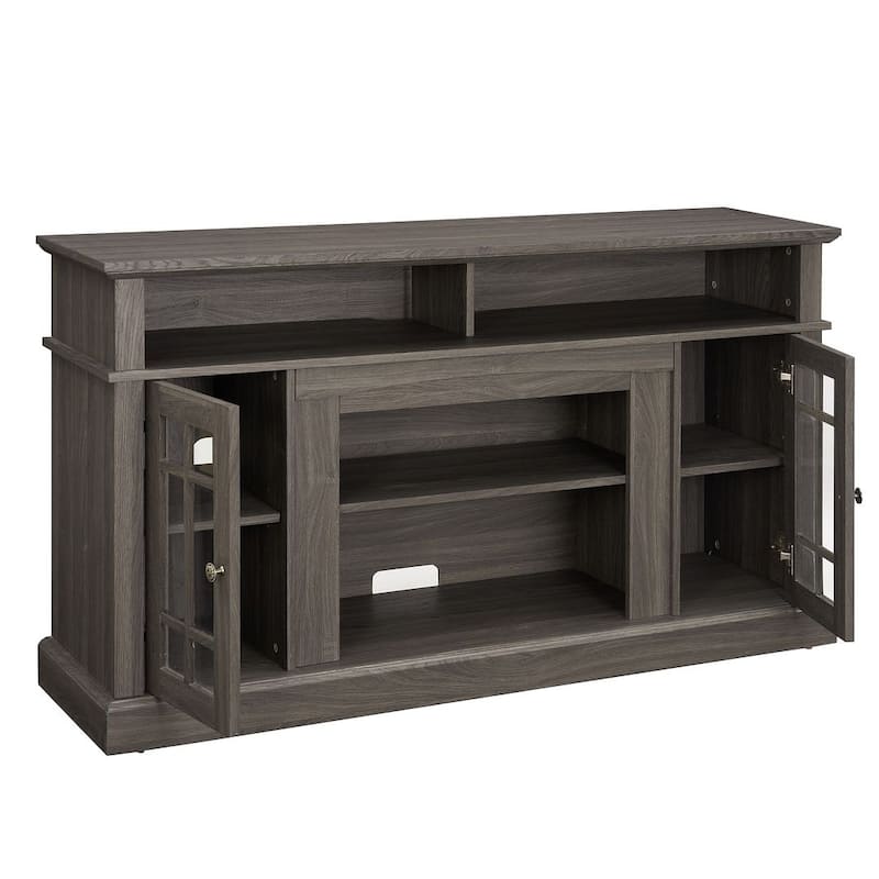 58.25 Inch Classic TV Stand with 23-Inch Fireplace Insert