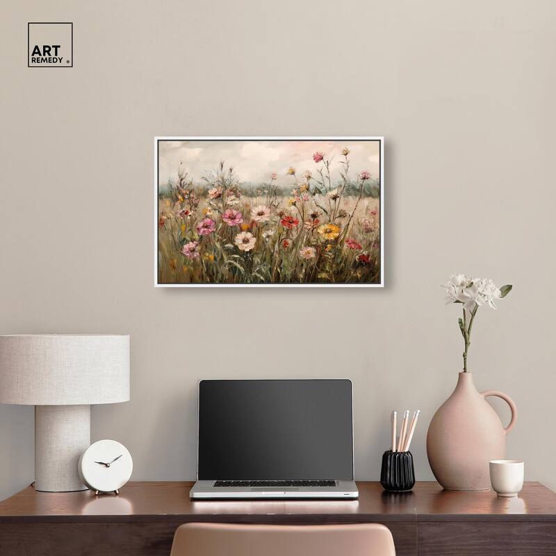 Vintage Blooms I Canvas by Art Remedy