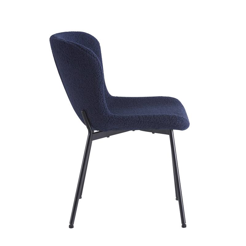 Porthos Home Lance Fabric Upholstered Dining Chairs with Steel Legs, Set of 2