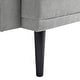 preview thumbnail 12 of 14, Serta Bailey Convertible Sofa in Light Grey Woven Fabric