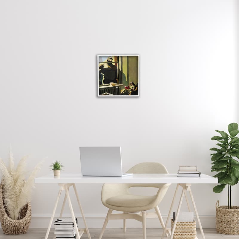 Stupell Gorilla in Window Scene Framed Giclee Art Design By Keith Thomson