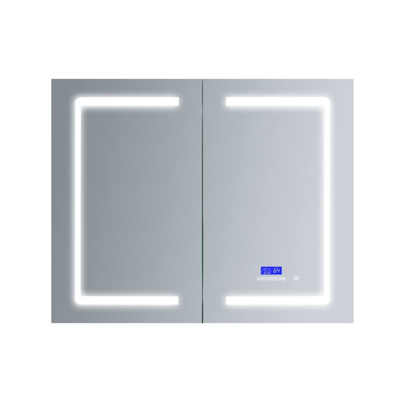 Bracciano 30" Surface-Mount LED Mirror Medicine Cabinet with Defogger