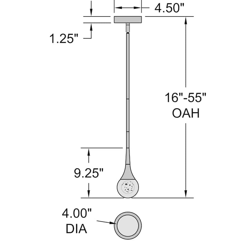 Access Lighting Georgia LED Pendant