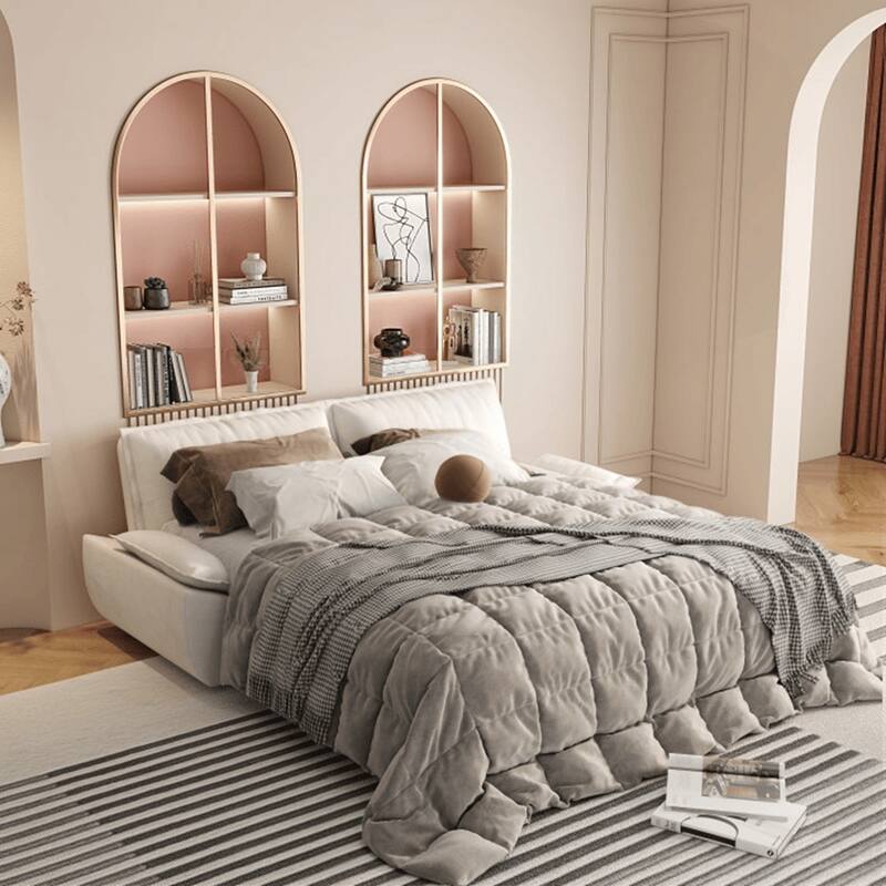 Convertible Sleeper Sofa Multi-Functional Velvet Loveseat Bed