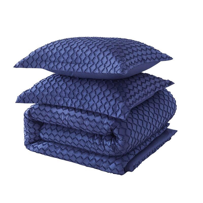 Tufts Accent Shabby Chic Comforter Set for All Season On Sale Bed