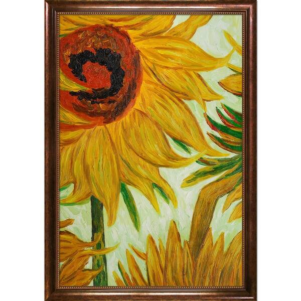 Shop Vincent Van Gogh Sunflowers Detail Hand Painted Oil