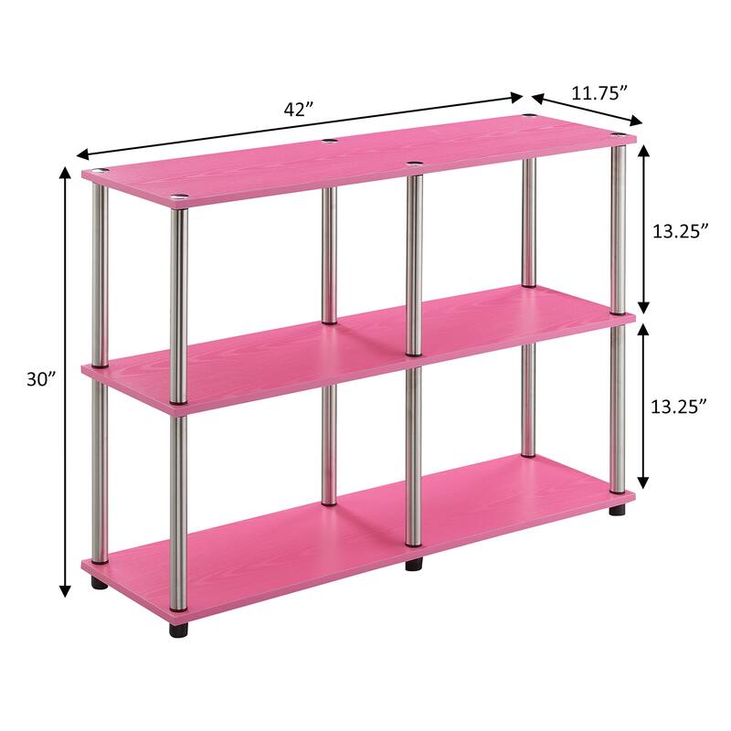 Convenience Concepts Designs2Go No Tools Storage Console Table with Shelves