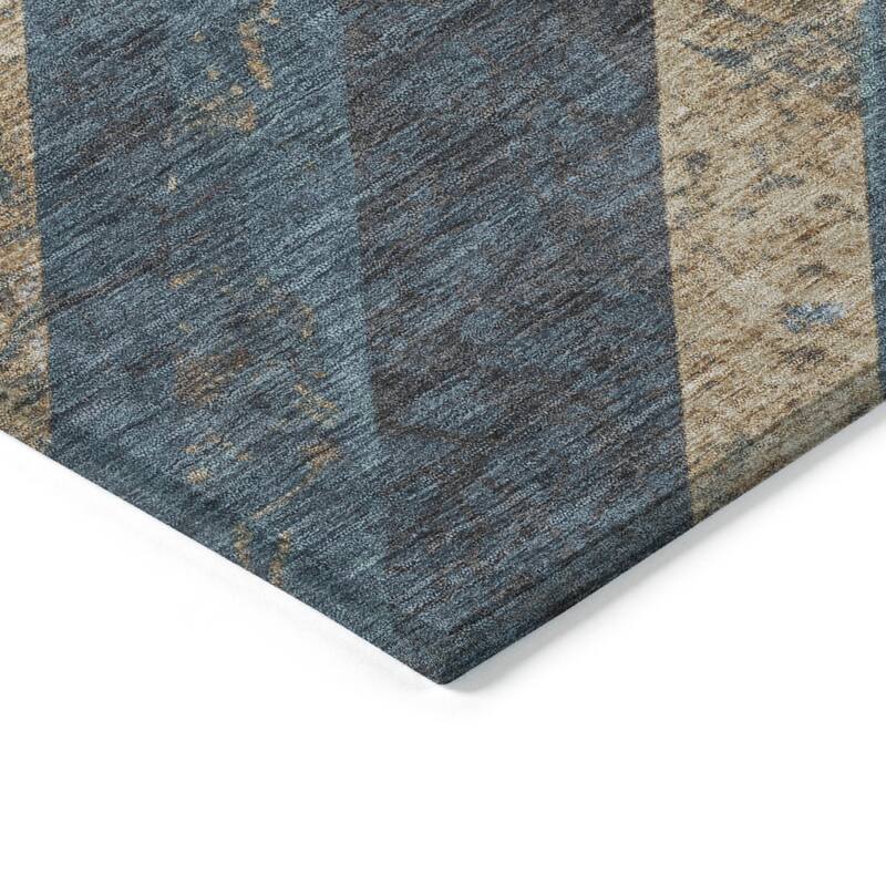 HomeRoots Geometric Transitional Rectangle Outdoor Rug