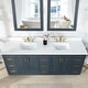 preview thumbnail 93 of 196, Altair Gazsi Bathroom Vanity with Composite Stone Countertop without Mirror