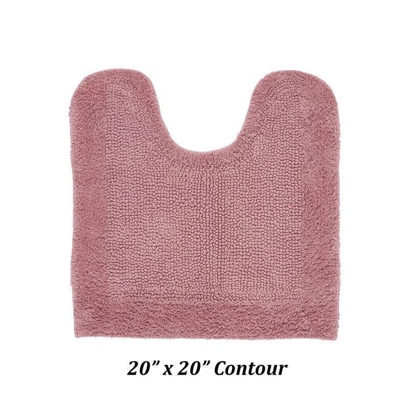 Better Trends Bath Rugs 100% Cotton Tufted Soft & Water Absorbent Bathroom Rug for Shower, Sink Bath Mats Edge Collection