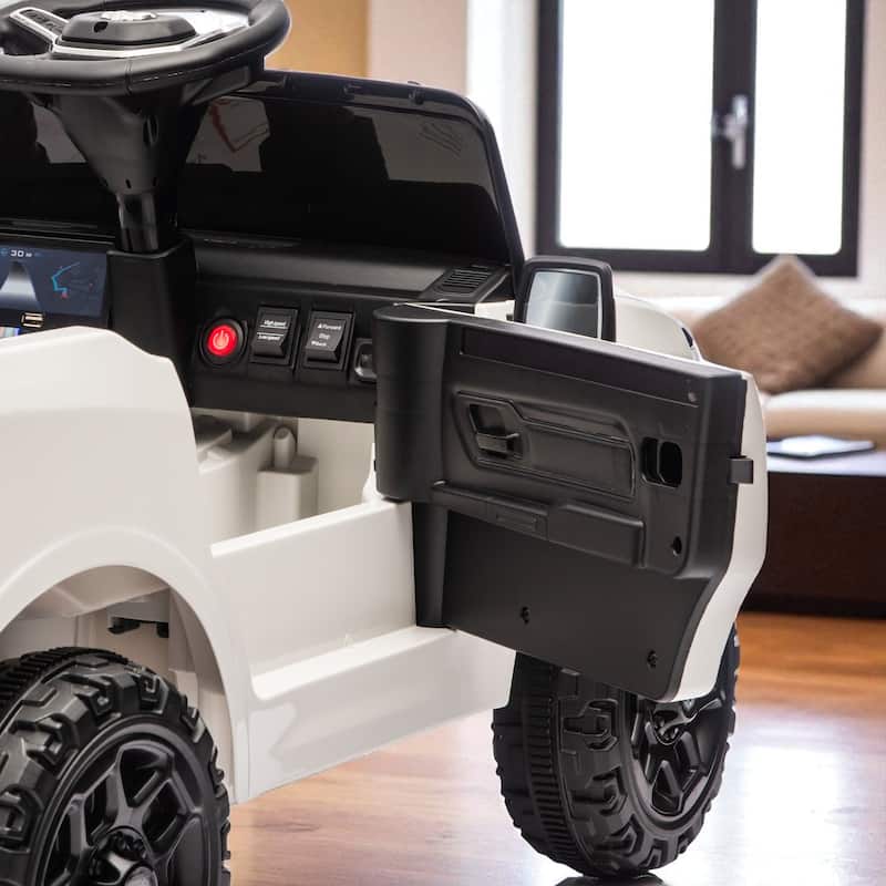 Licensed Dodge RAM 3500 12V Kids Ride On Truck with Remote Control, Dual Motors, Suspension, LED Lights & Music Player