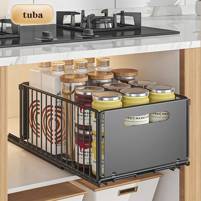 Pull Out Cabinet Organizer Baskets - 1Pc Large