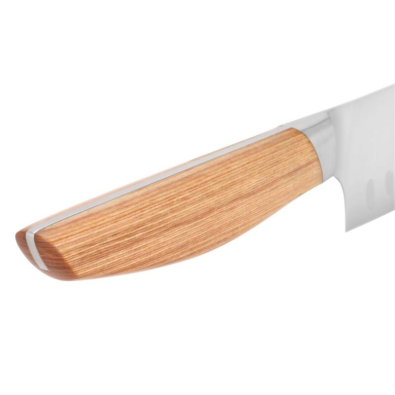 Henckels Pakka 7-inch Hollow Edge Santoku - Wood