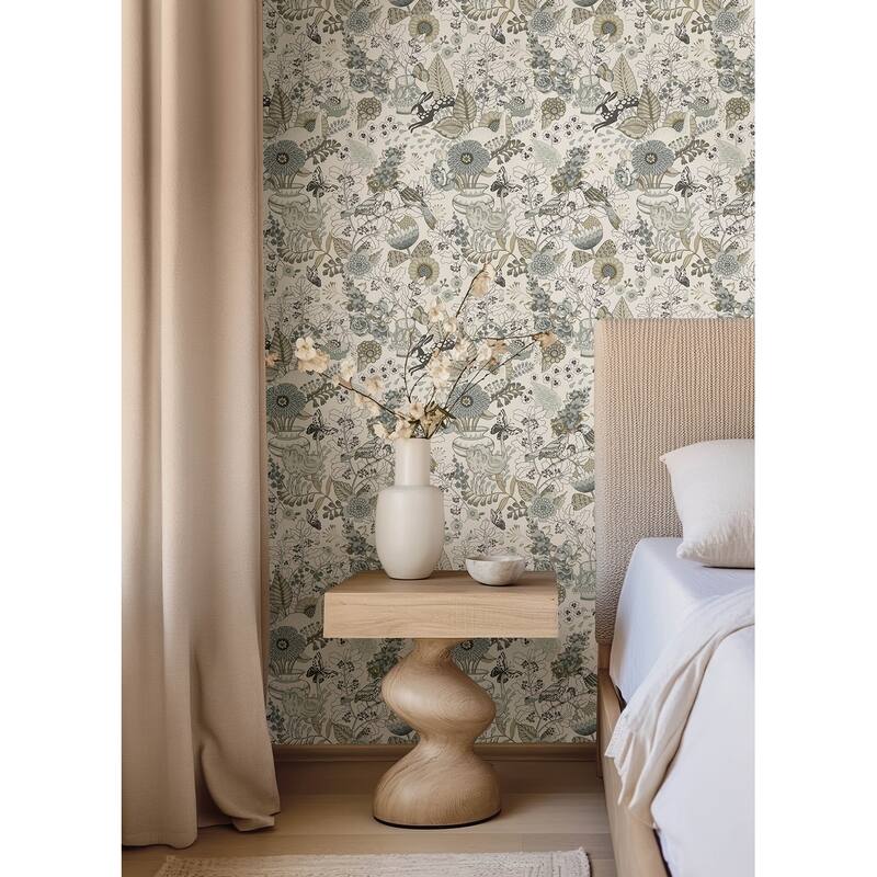 A-Street Prints Whimsy Neutral Fauna Wallpaper